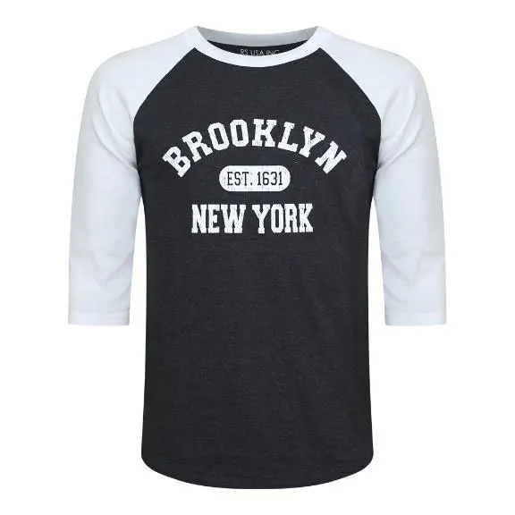 Charcoal - white Brooklyn T-shirt