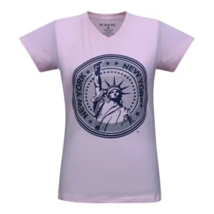 Pink - ladies washed t-shirt