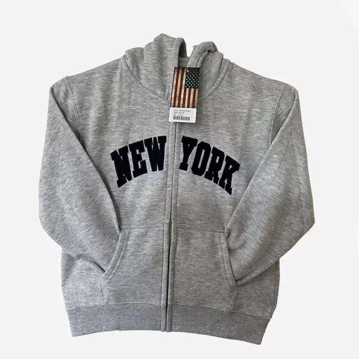 New York Logo Ash Pullover Hoodie