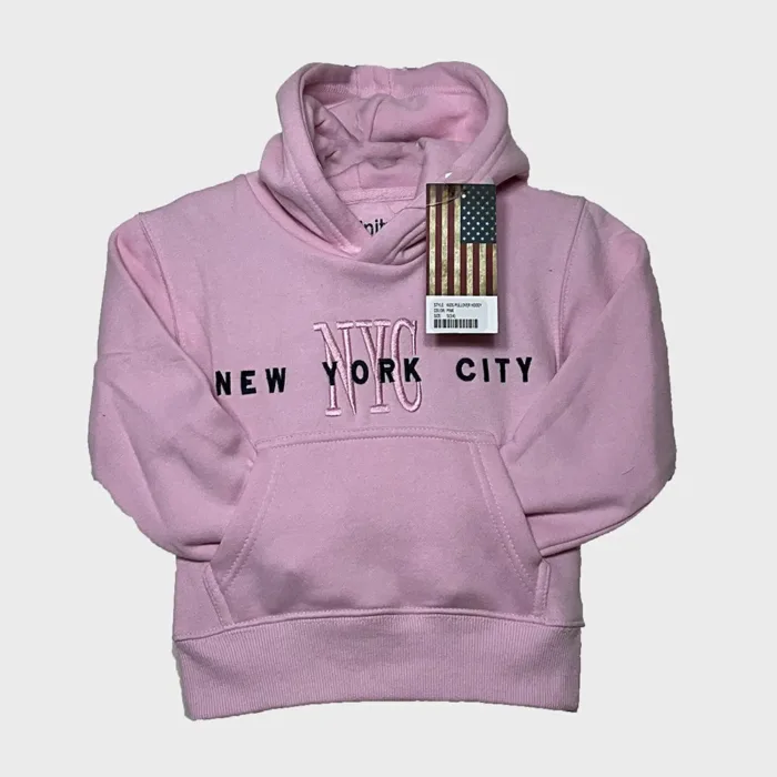 New York City Logo Kid's Cotton Multi-Color Pullover Hoodie