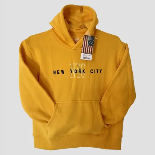 New York City Logo Kid's Cotton Multi-Color Pullover Hoodie