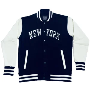 Men's Jacket Black-White embroidary