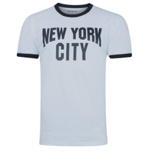 Men’s New York City Ringer T-Shirt – John Lennon Style Retro Tee