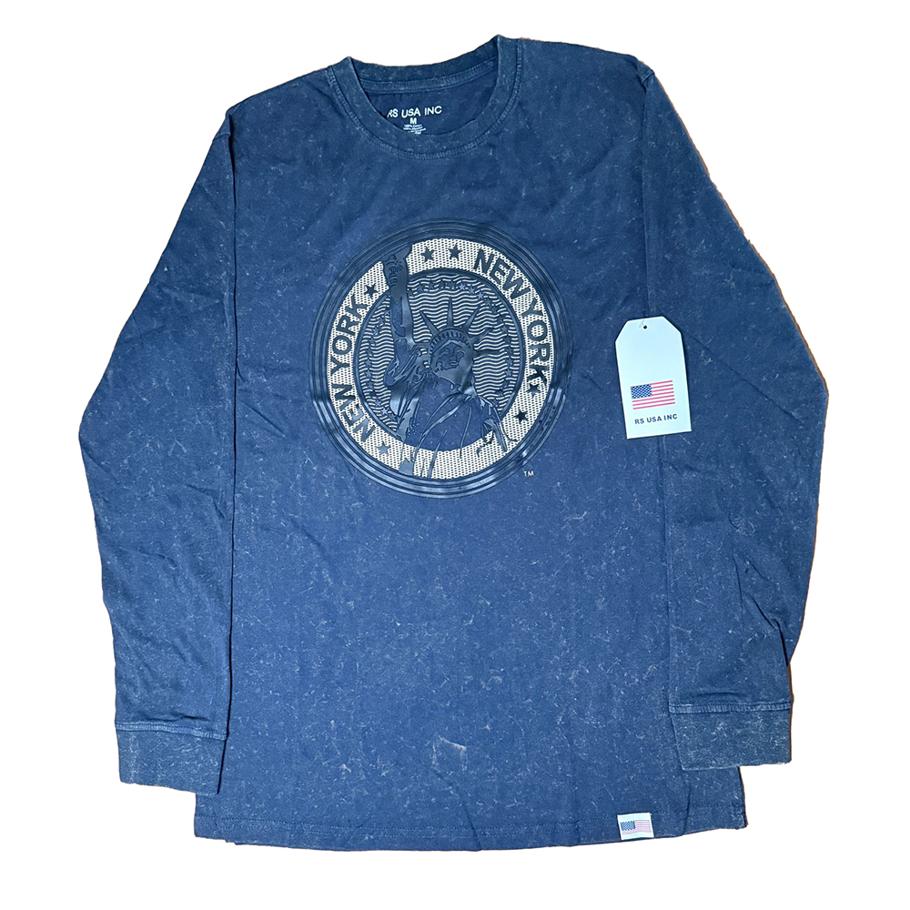 Men's Wash T-Shirt – Statue of Liberty Long Sleeve Tee