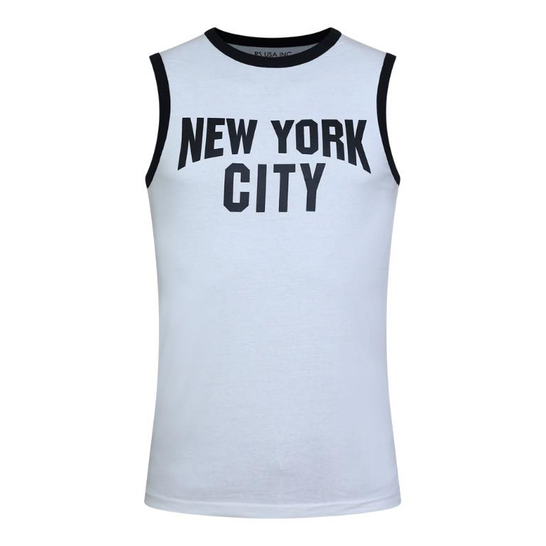 New York City Men's Sleeveless Ringer Tee