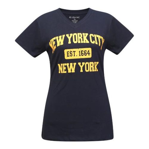 Bring a touch of timeless East Coast style to your everyday rotation with the Brooklyn New York V-Neck T-Shirt from RS USA INC. Effortlessly blending urban culture with premium comfort, this graphic tee is a versatile essential built for casual city days, layering, or relaxed streetwear styling. Vintage Distressed Graphic The standout feature of this tee is its bold, collegiate-inspired front graphic. Designed with a heavily textured, weathered gold-yellow print, it displays "Brooklyn New York" wrapped around the historic "Est. 1631" stamp. This intentional, thrifted aesthetic gives the shirt an authentic, lived-in character right from the very first wear. Premium Comfort & Tailored Cut